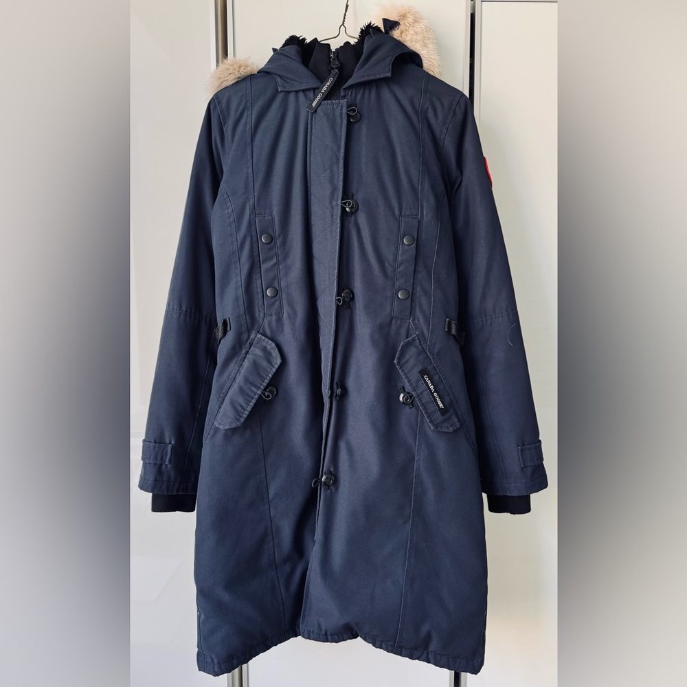 Canada Goose Kensington Parka XS – Admiral Blue, Authentic, Made in Canada